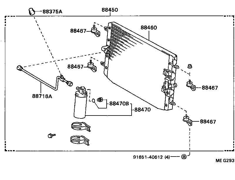 88688-22330 BRACKET, COOLER CONDENSER, NO.1 product image