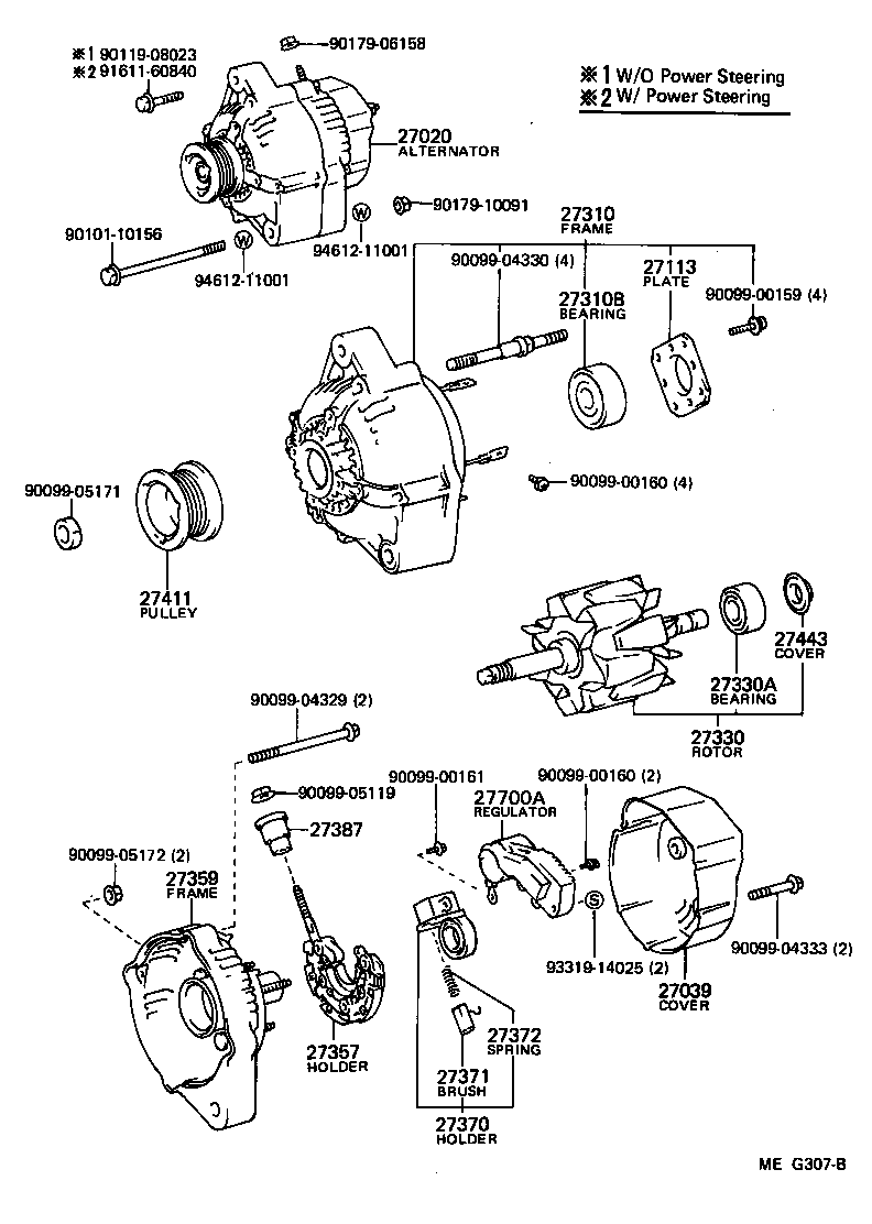 27060-72081 ALTERNATOR ASSY product image