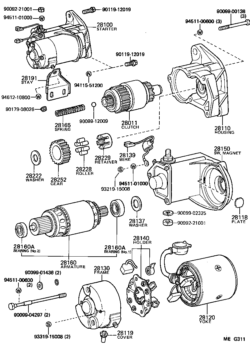 28150-54120 SWITCH ASSY, MAGNET STARTER product image
