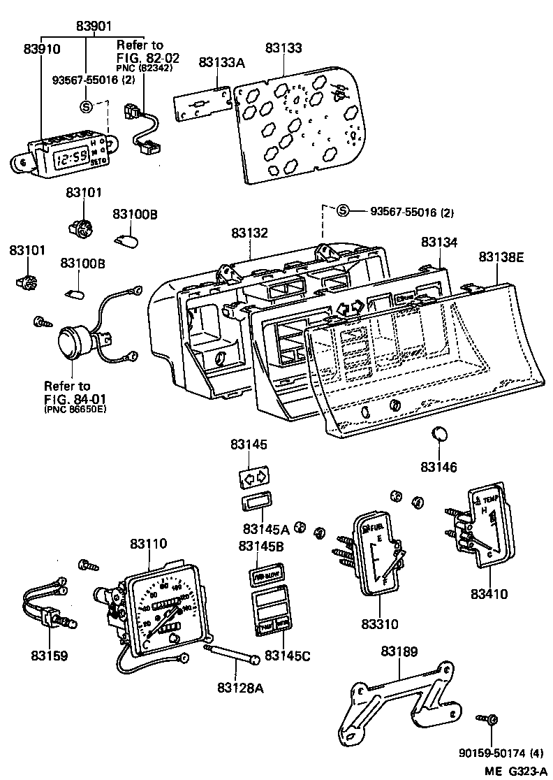 83247-95K06 PLATE, COMBINATION METER, NO.1 product image