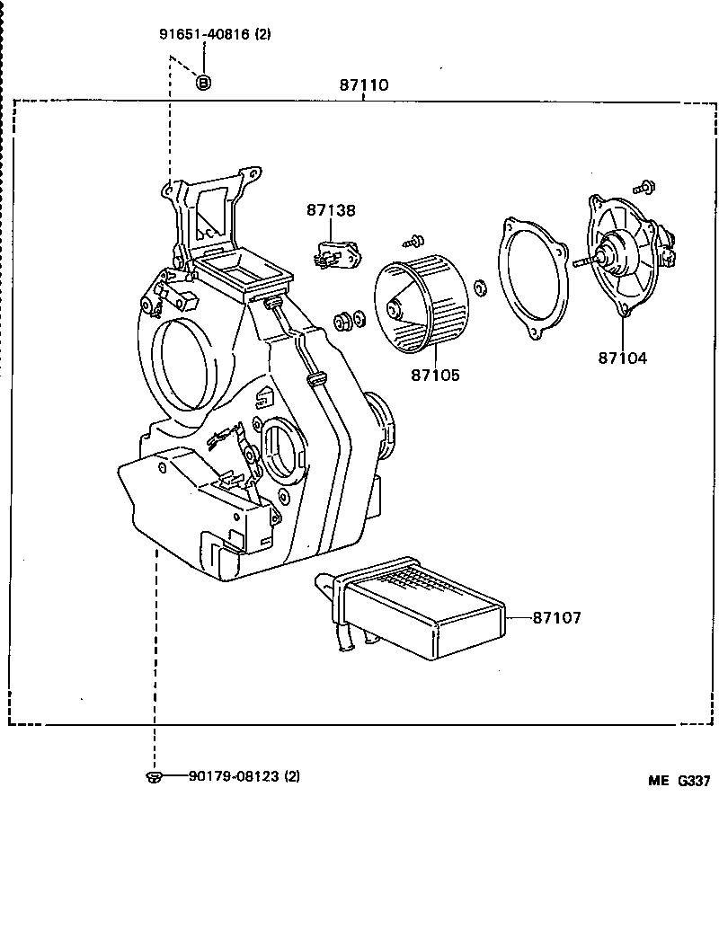 87110-95433 HEATER ASSY product image