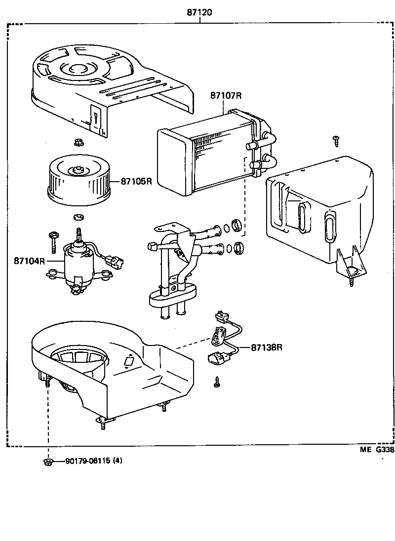 87110-95433 HEATER ASSY product image