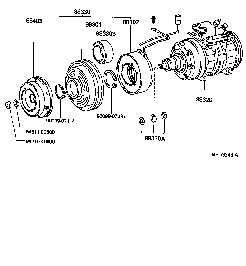 88320-26210 COMPRESSOR ASSY, COOLER product image