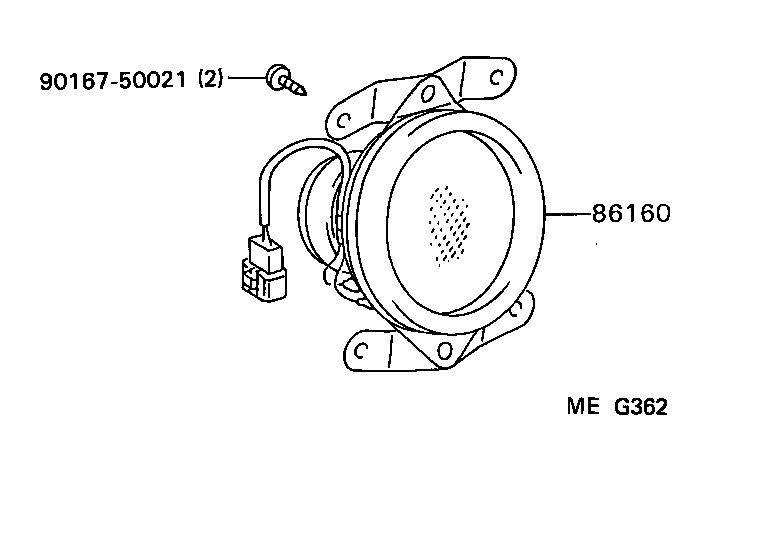 86160-95406 SPEAKER ASSY, FRONT NO.1 product image
