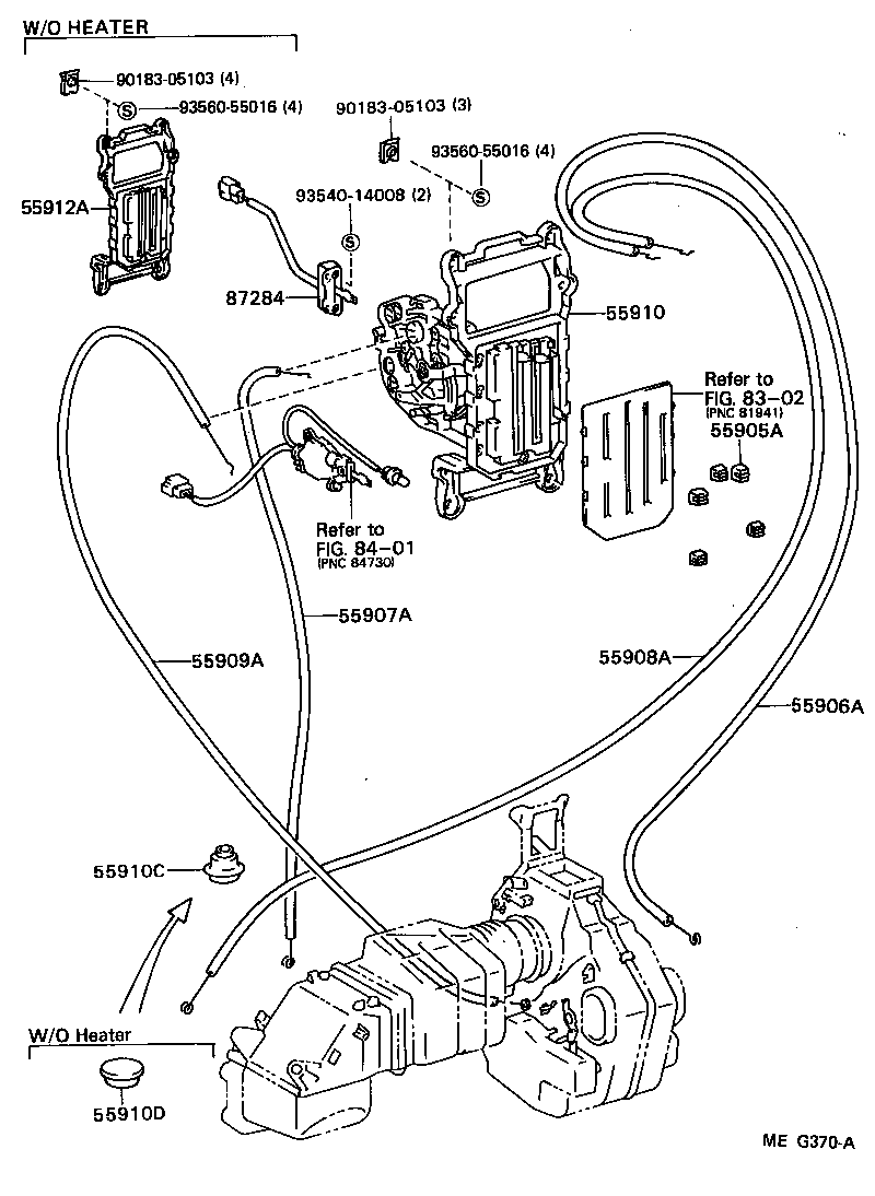 55848-95400 DUCT, AIR, SIDE NO.1 LH product image