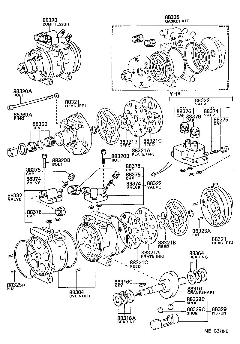 88320-26210 COMPRESSOR ASSY, COOLER product image
