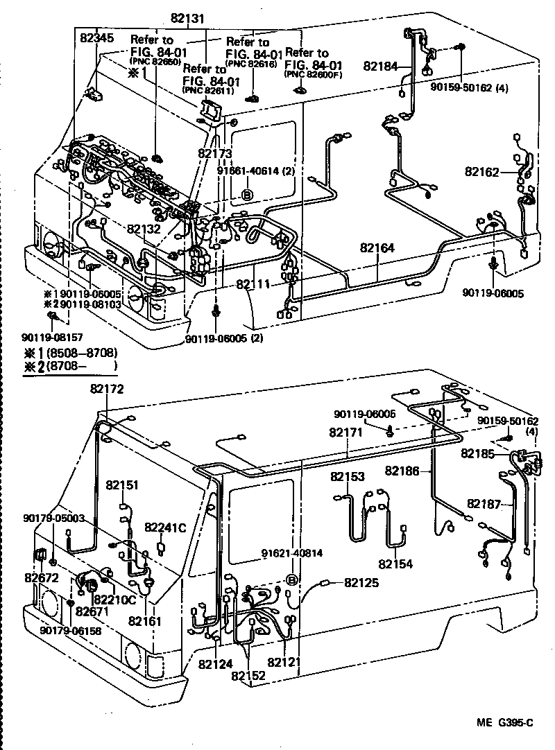 82124-90D02 WIRE, ENGINE, NO.4 product image