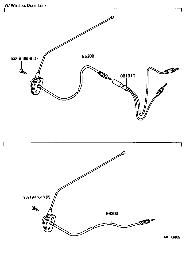 86300-90D04 ANTENNA ASSY, W/HOLDER product image