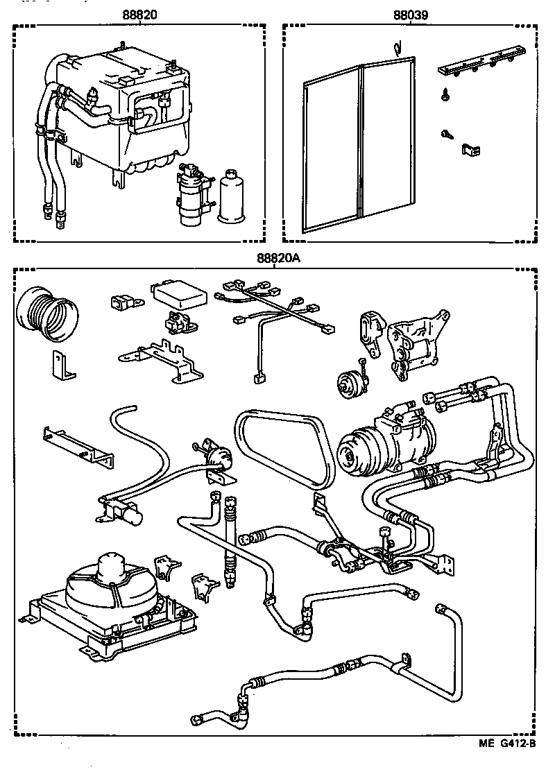 88830-90D17 AIR CONDITIONER & ACCESSORY SUB-ASSY, NO.2 product image