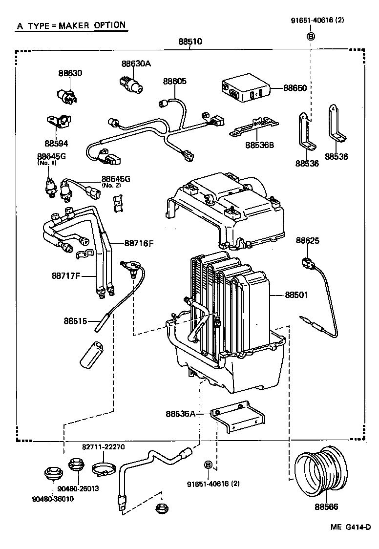 88688-90D07 BRACKET, COOLING UNIT, NO.3 product image