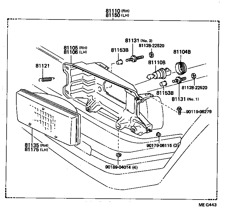 81175-22470 UNIT ASSY, HEADLAMP, LH product image