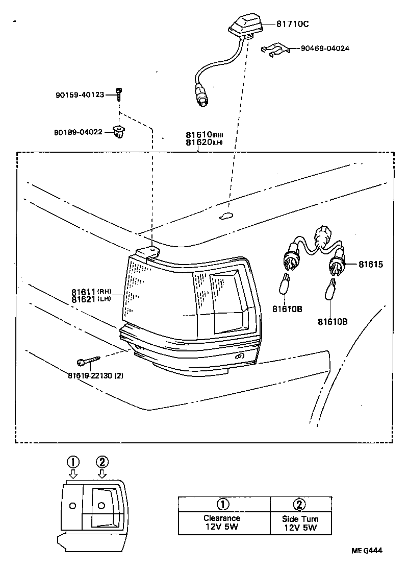 81610-29435 LAMP ASSY, PARKING & CLEARANCE, RH product image