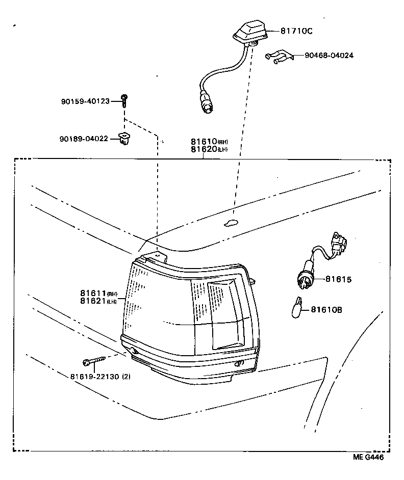 81610-29435 LAMP ASSY, PARKING & CLEARANCE, RH product image