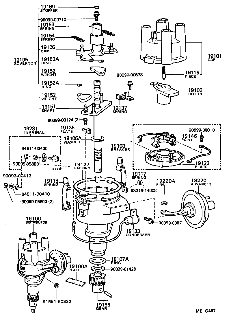 19105-13080 GOVERNOR SUB-ASSY product image