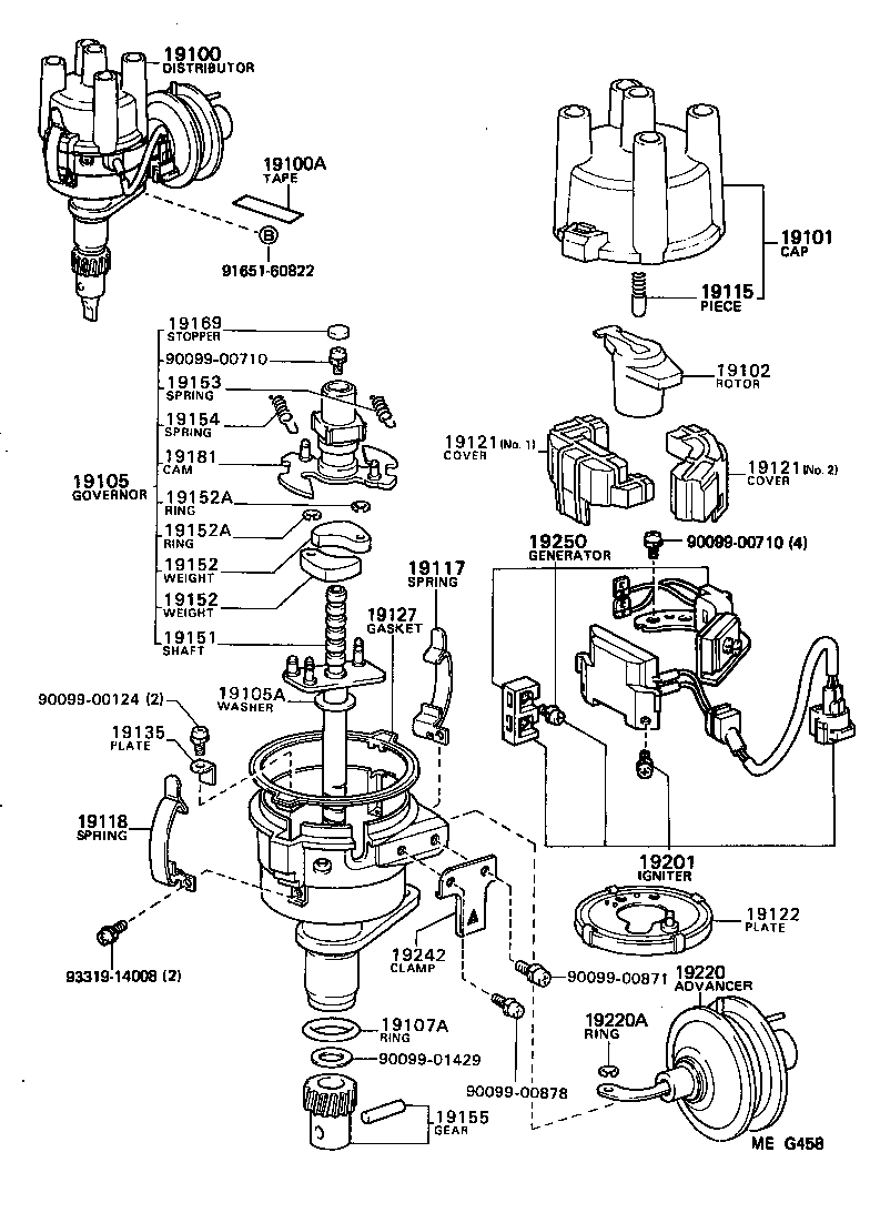 19105-13080 GOVERNOR SUB-ASSY product image