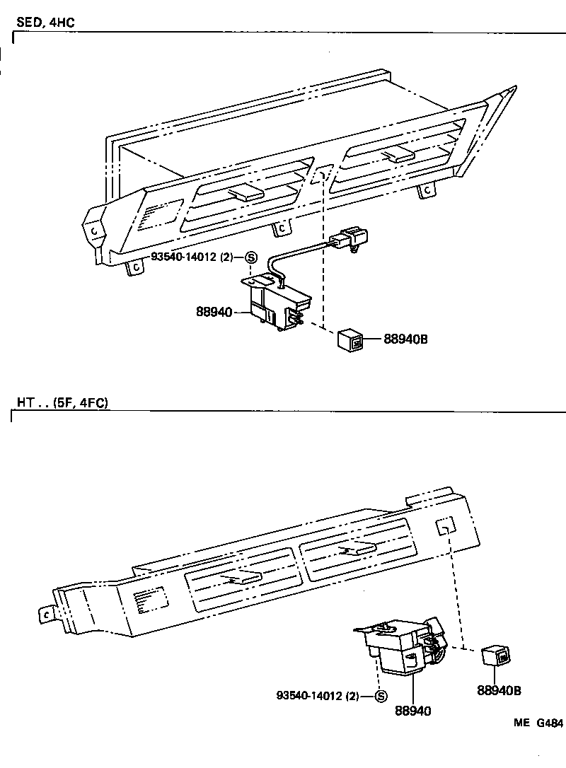 88608-30540 HARNESS SUB-ASSY, COOLER WIRING, NO.1 product image
