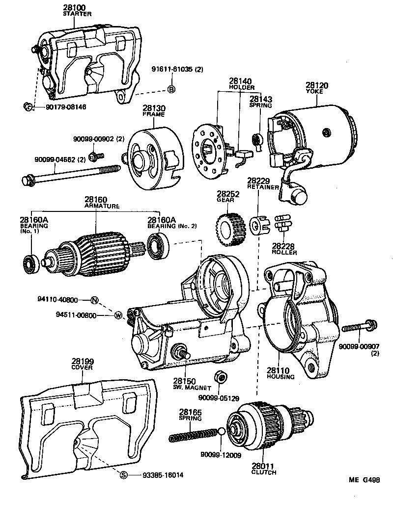 28100-13080 STARTER ASSY product image