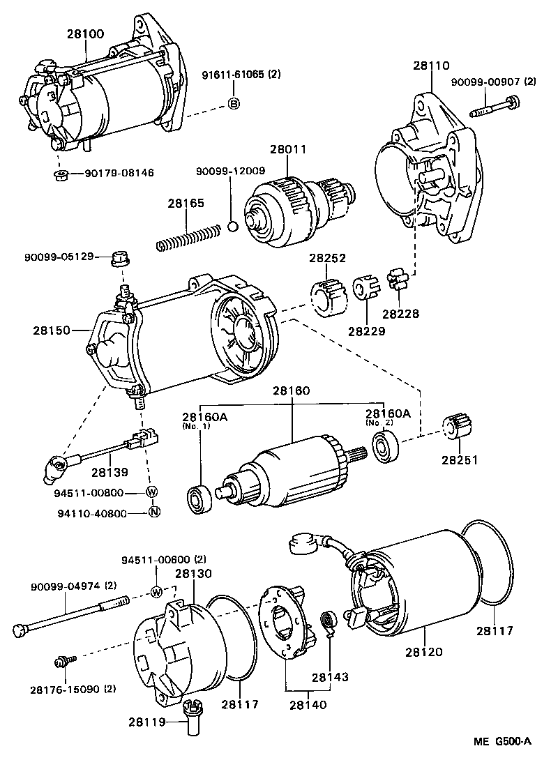 28100-13080 STARTER ASSY product image