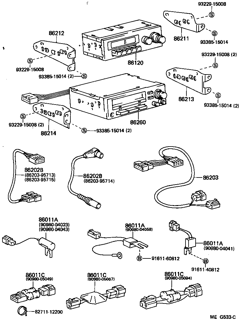 86202-95707 WIRE, RADIO product image