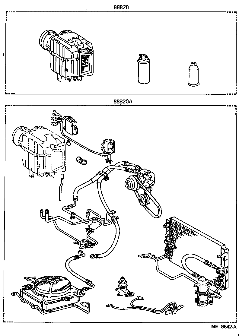 88830-95701 AIR CONDITIONER & ACCESSORY SUB-ASSY, NO.2 product image