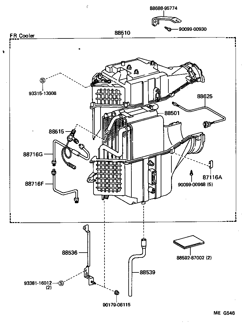 88605-95730 HARNESS SUB-ASSY, COOLER WIRING, NO.1 product image