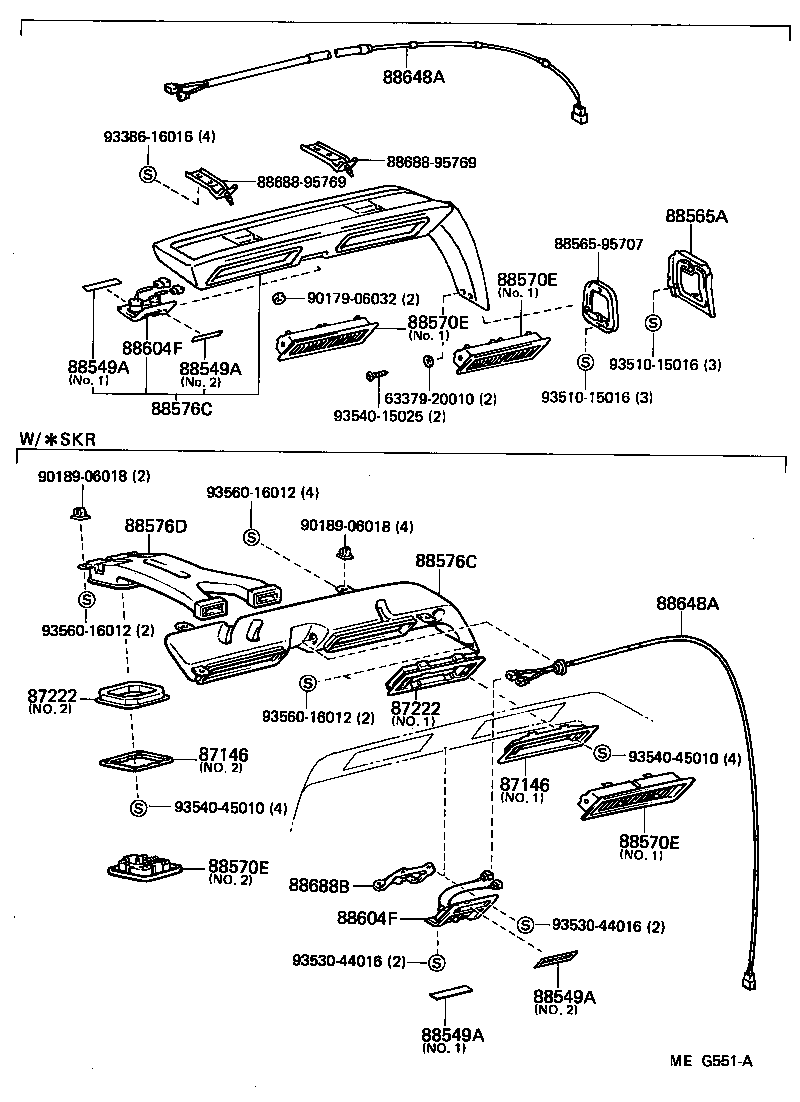 55086-95703 DUCT, AIR, NO.3 product image