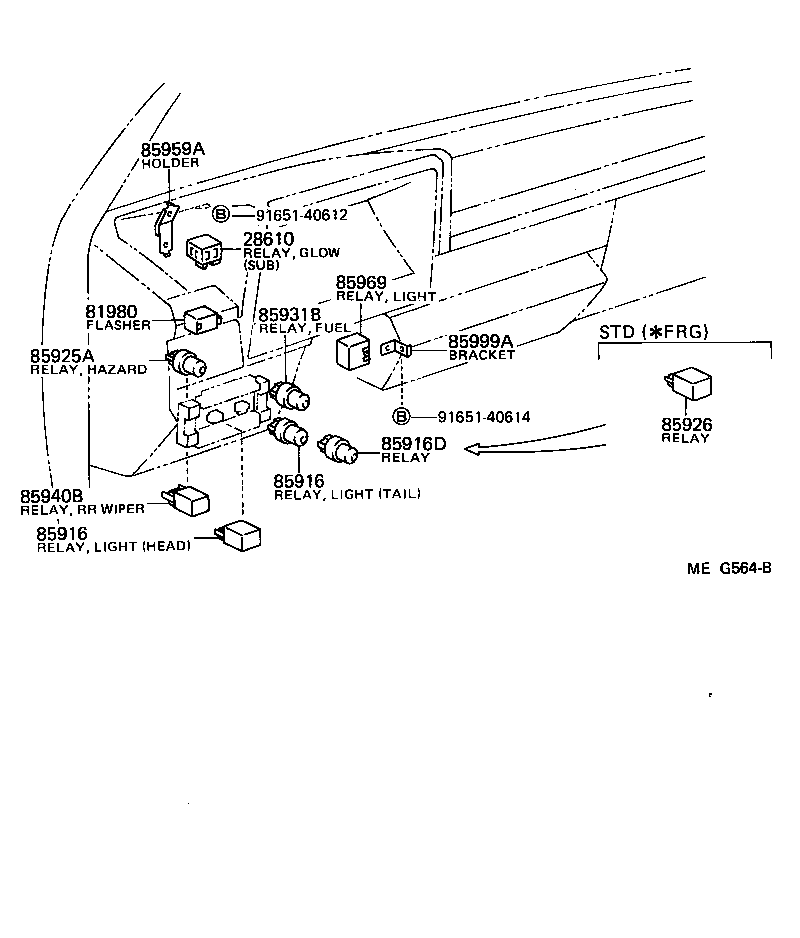 82611-95705 COVER, RELAY BLOCK, NO.1 product image