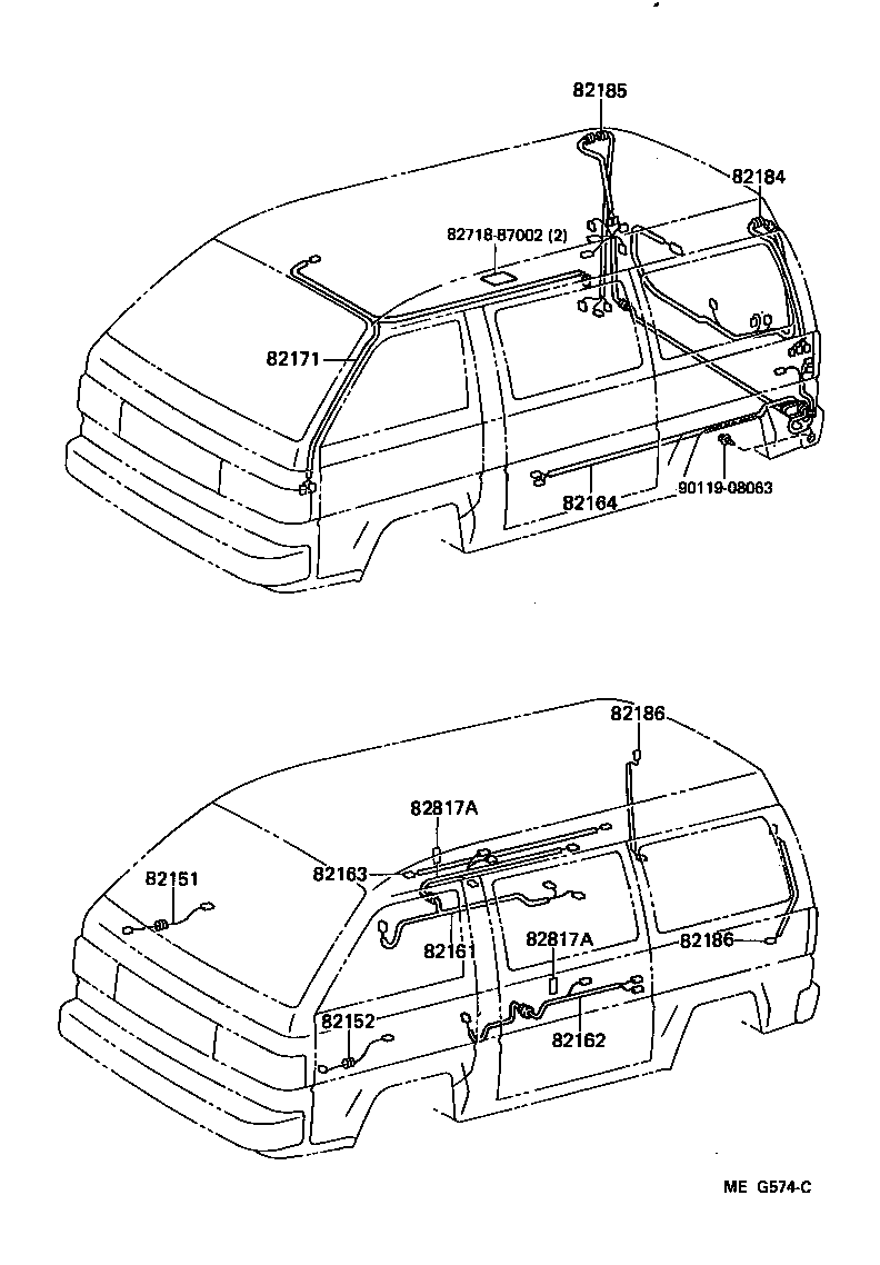 82124-95706 WIRE, ENGINE, NO.4 product image
