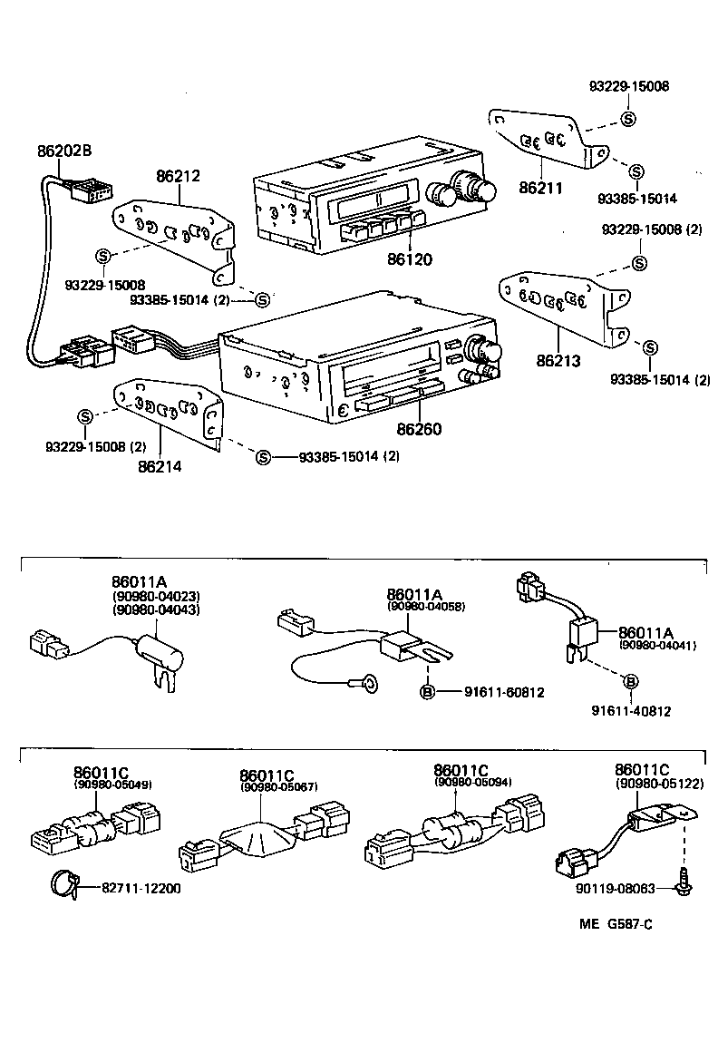 86203-95713 WIRE, TAPE PLAYER product image