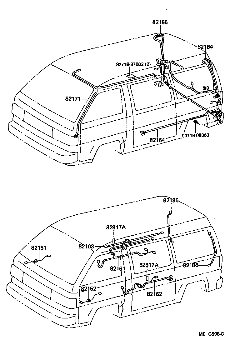 82817-95703 PROTECTOR, WIRING HARNESS, NO.1 product image