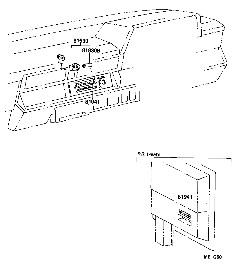 55519-95716 PLATE, HEATER CONTROL NAME product image