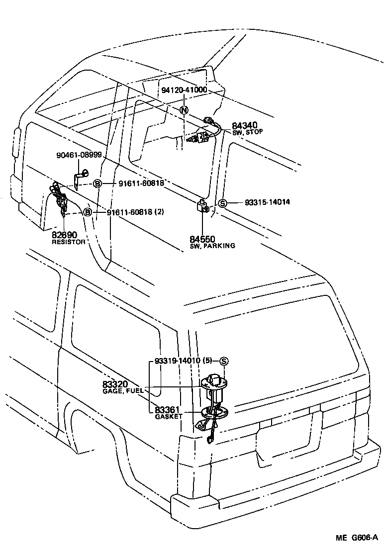 82611-95705 COVER, RELAY BLOCK, NO.1 product image