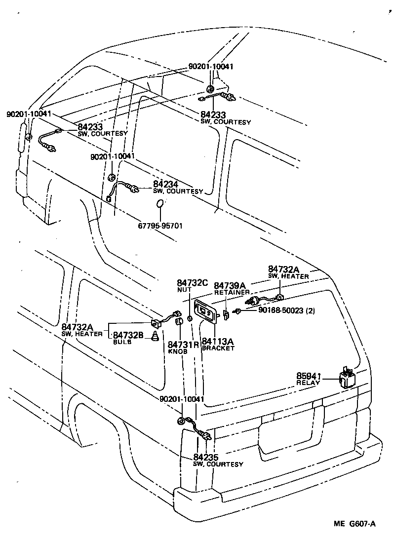 82611-95705 COVER, RELAY BLOCK, NO.1 product image