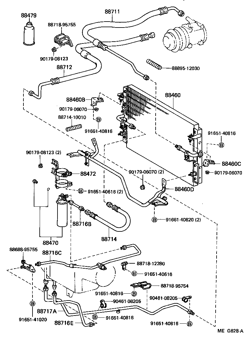 88688-94743 BRACKET, COOLER CONDENSER, NO.1 product image