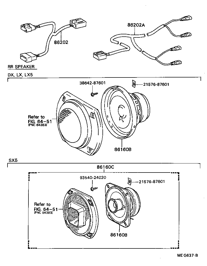 86150-87607 SPEAKER ASSY, REAR product image