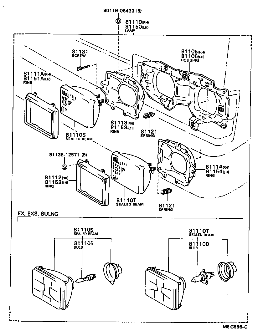81150-90B09 HEADLAMP ASSY, LH product image