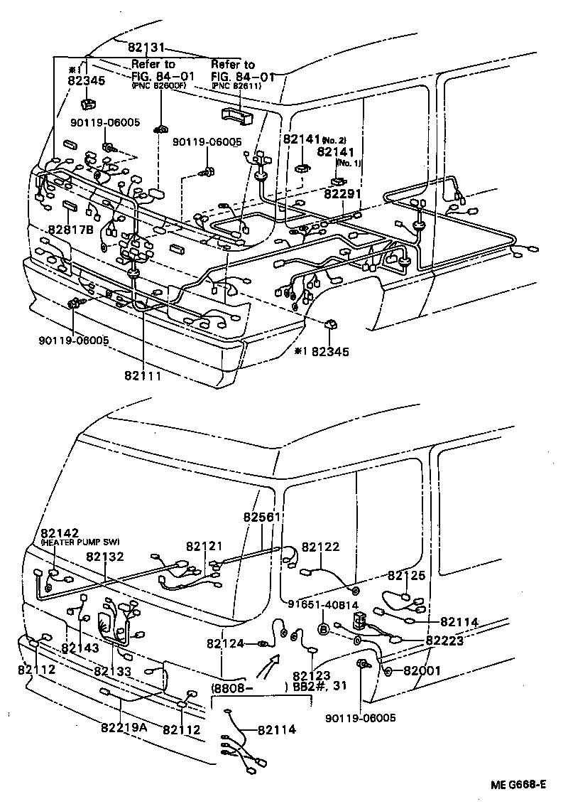 82142-90B01 WIRE, INSTRUMENT PANEL, NO.2 product image