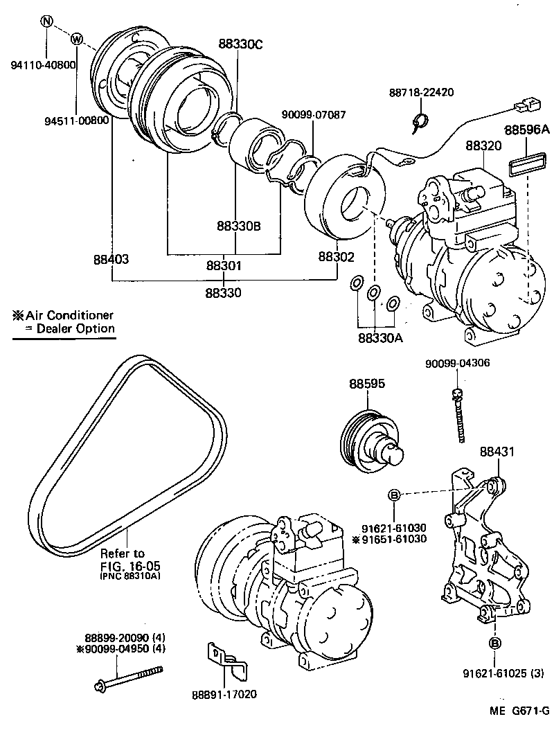 88320-17040 COMPRESSOR ASSY, COOLER product image