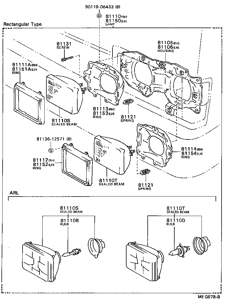 81150-80225 HEADLAMP ASSY, LH product image
