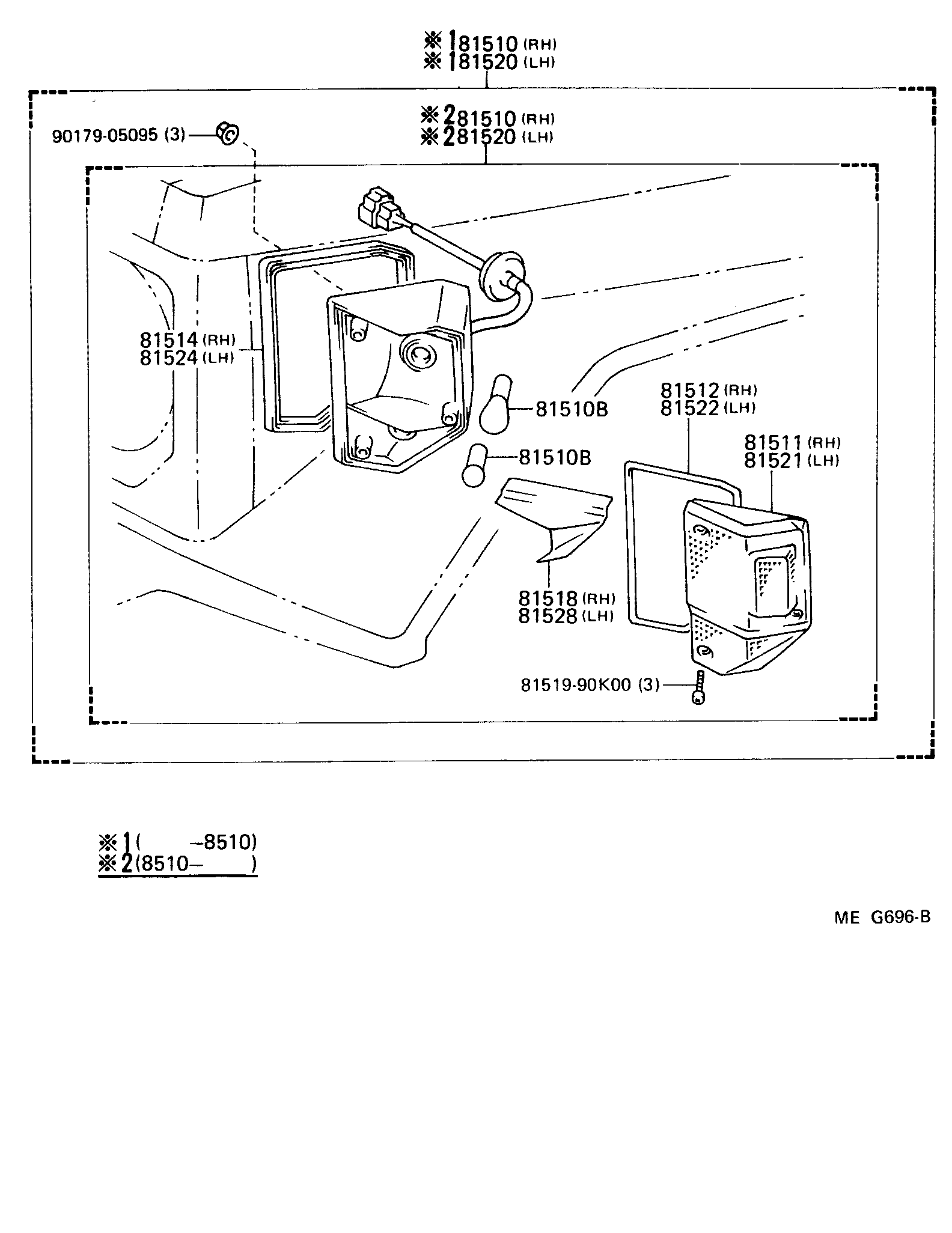 Toyota 81520-69245 LAMP ASSY, FRONT TURN SIGNAL, LH