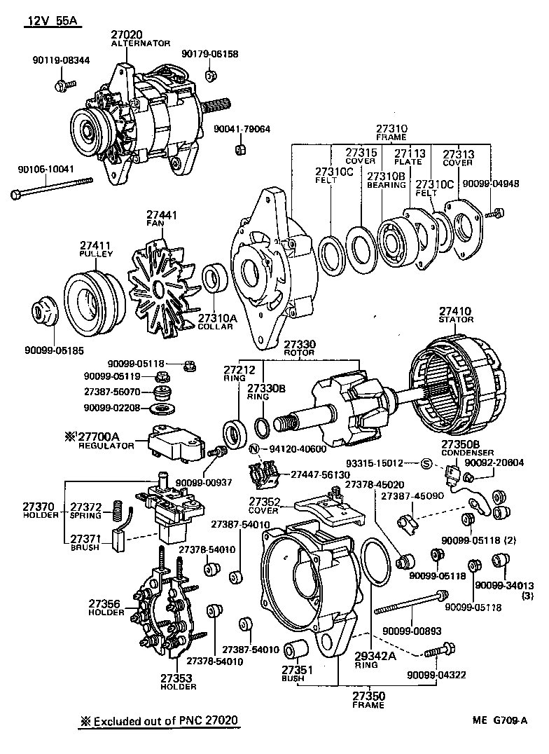 27060-35110 ALTERNATOR ASSY product image