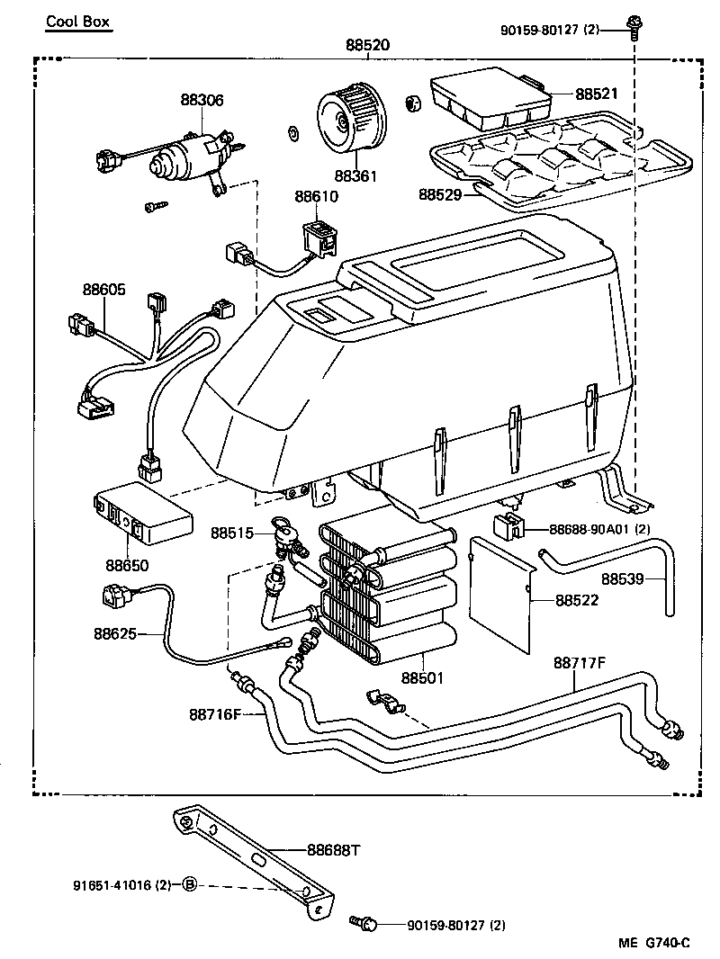 87104-90A05 MOTOR SUB-ASSY, COOLER BLOWER, NO.1 product image