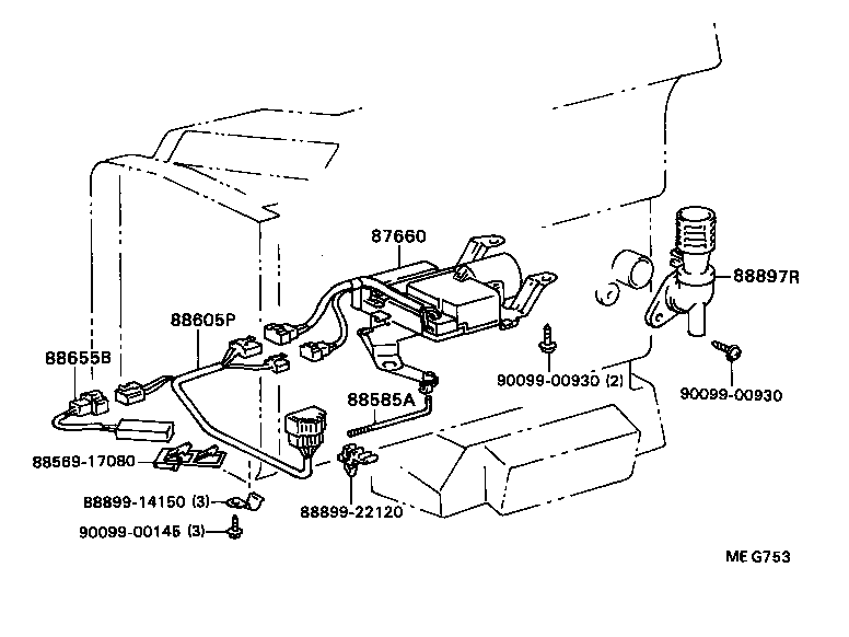 87130-20170 BLOWER ASSY, HEATER, FRONT product image