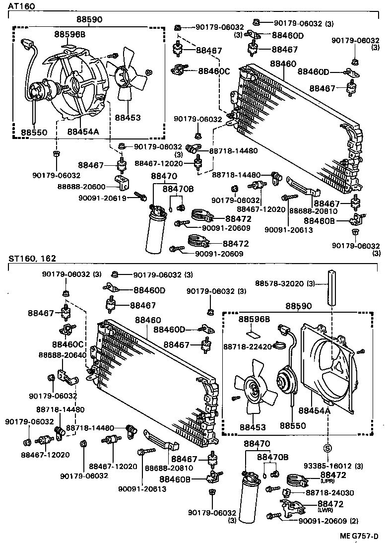 88688-20830 BRACKET, COOLER CONDENSER, NO.1 product image