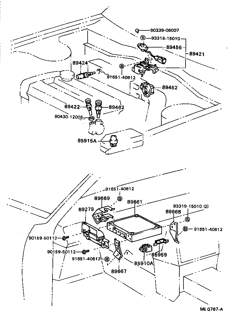 89667-20060 BRACKET, ENGINE CONTROL COMPUTER product image
