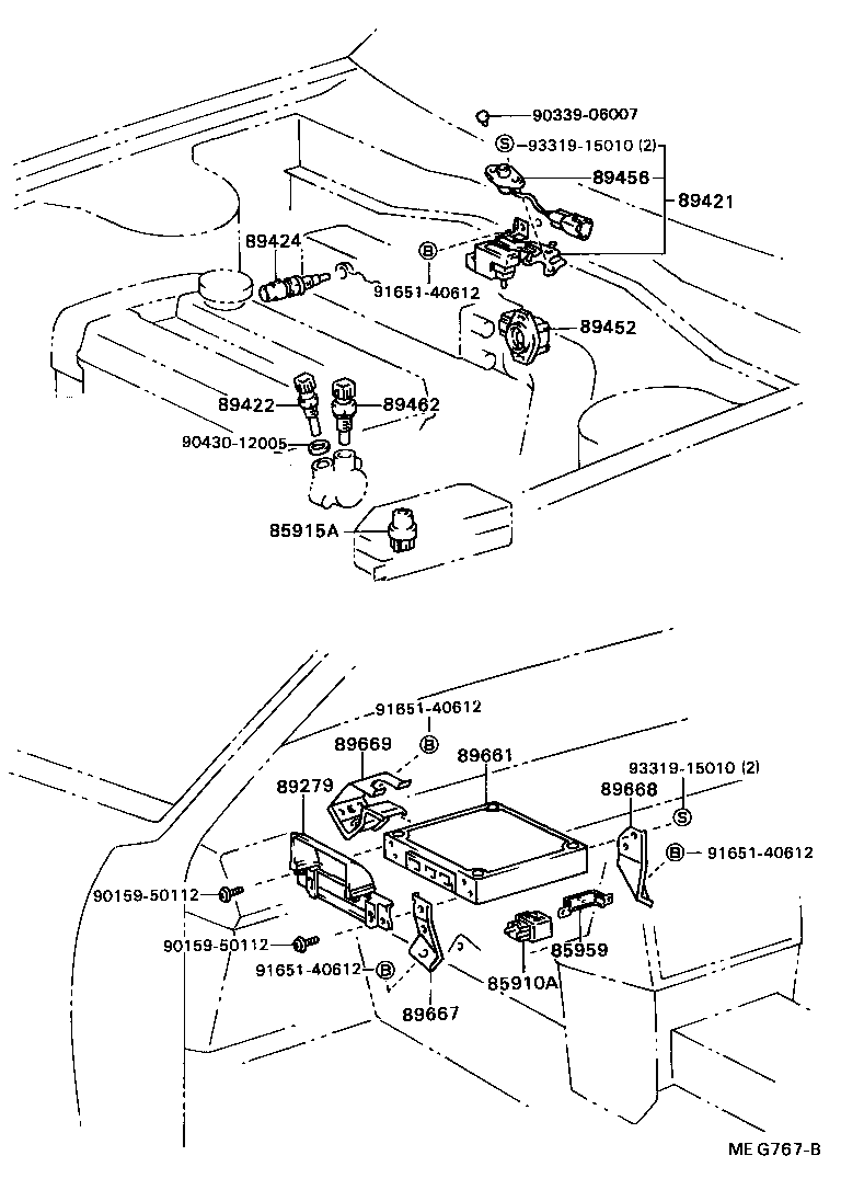 89667-20040 BRACKET, ENGINE CONTROL COMPUTER product image