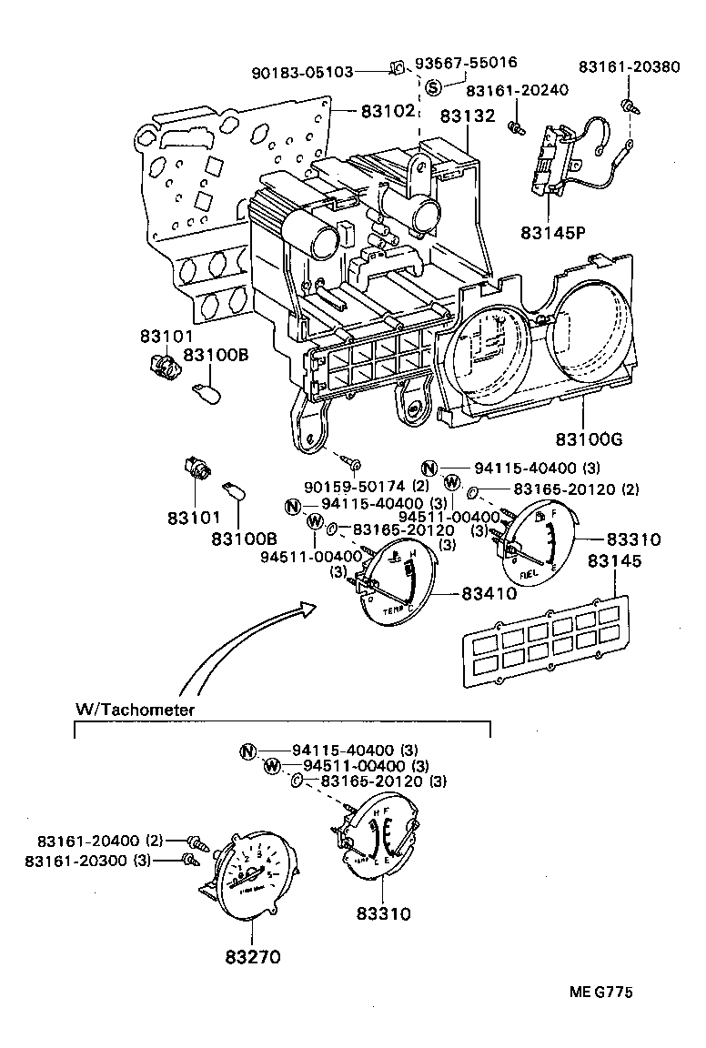 83210-95412 TACHOGRAPH ASSY product image