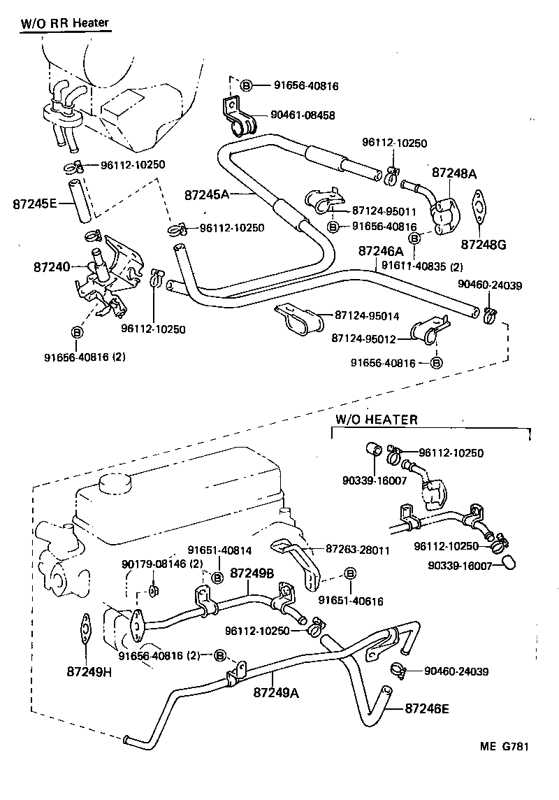 87240-95406 VALVE ASSY, HEATER WATER product image