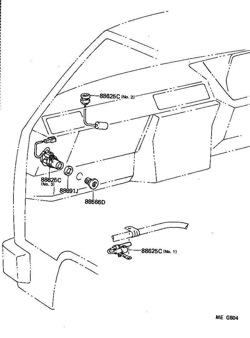 55907-95J02 CABLE SUB-ASSY, TEMPERATURE DAMPER CONTROL product image