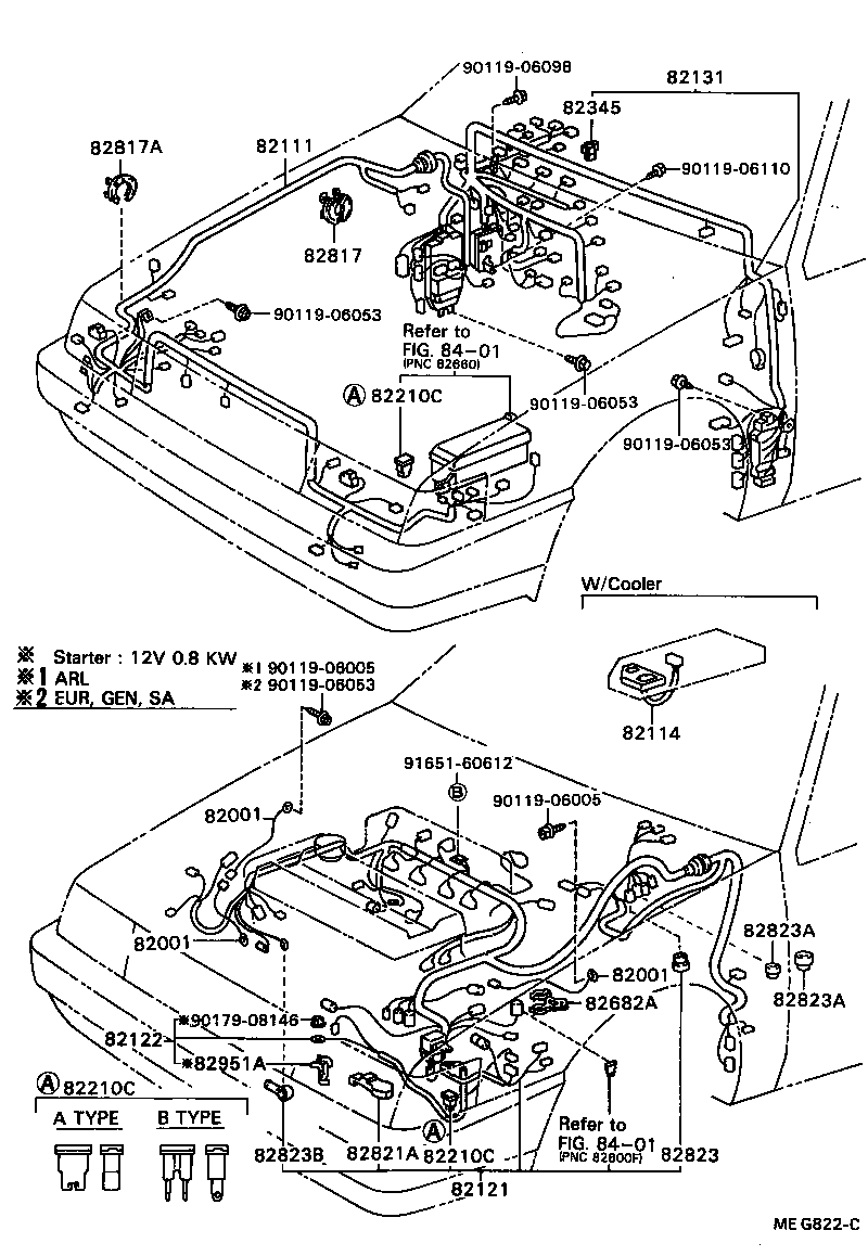 82121-12702 WIRE, ENGINE product image